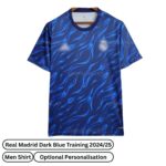 Real Madrid Training Men Football Shirt 2024/25 - Dark Blue (Front view)