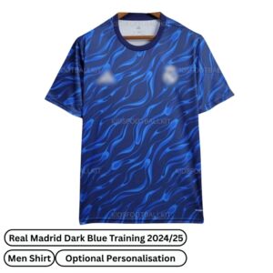 Real Madrid Training Men Football Shirt 2024/25 - Dark Blue (Front view)