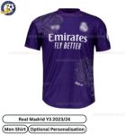 Real Madrid Y3 Purple Men Shirt 2023/24 - TAG