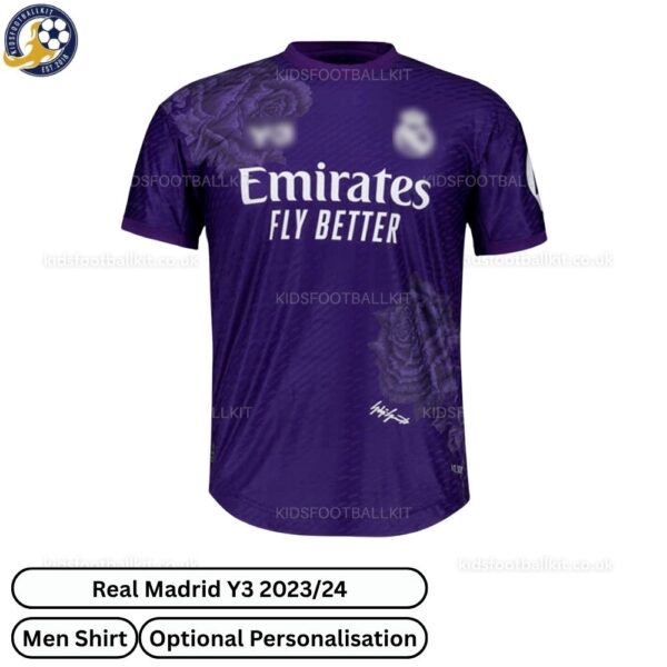 Real Madrid Y3 Purple Men Shirt 2023/24 - TAG