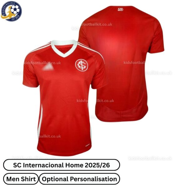 SC Internacional Home Men Football Shirt 2025/26 - Over View WITH TAG
