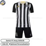 Santos 25/26 Away Kids Football Kit - Front View - TAG