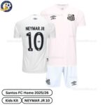 Santos 25/26 NEYMAR JR 10 Home Kids Football Kit - Over View - TAG