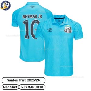 Santos 25/26 NEYMAR JR 10 Third Men Football Shirt - Over View WITH TAG