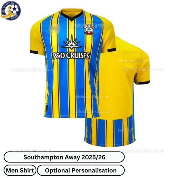 Southampton Away Men Football Shirt 2025_26-over view-b