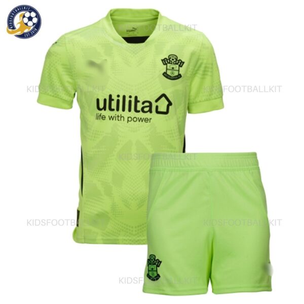 Southampton Goalkeeper Kids Football Kit 2024_25-front view-b