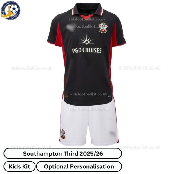 Southampton Third Kids Football Kit 2025_26-front view-b