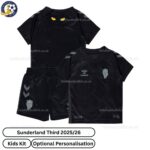 Sunderland Third Kids Football Kit 25_26-over view WITH TAG