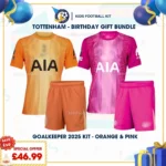 Tottenham goalkeeper kids kits 25_26-orange and pink