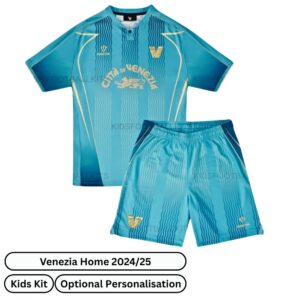 Venezia Home Kids Football Kit 2024/25 (Front view)