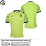 West Ham United Goalkeeper Men Football Shirt 2025_26-over view with tag