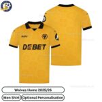 Wolves Home Men Football Shirt 25_26-over view WITH TAG
