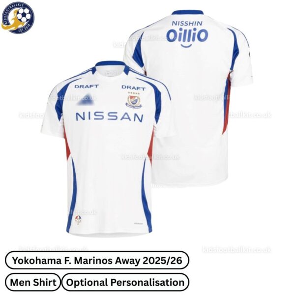 Yokohama F. Marinos Away Men Football Shirt 2025/26 - Over View WITH TAG