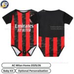 AC Milan Home Baby Football Kit 2025_26-over view