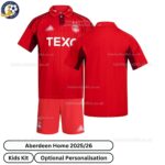 Aberdeen Home Kids Football Kit 2025_26 -over view