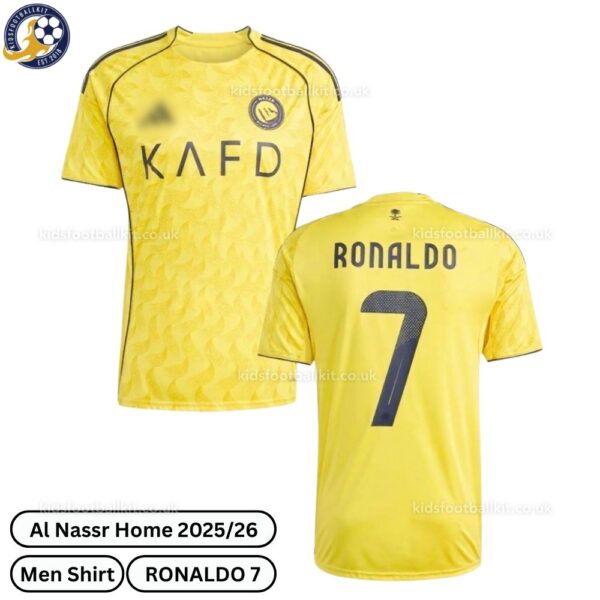 Al Nassr Home Men Football Shirt 2025_26 – RONALDO 7 - over view