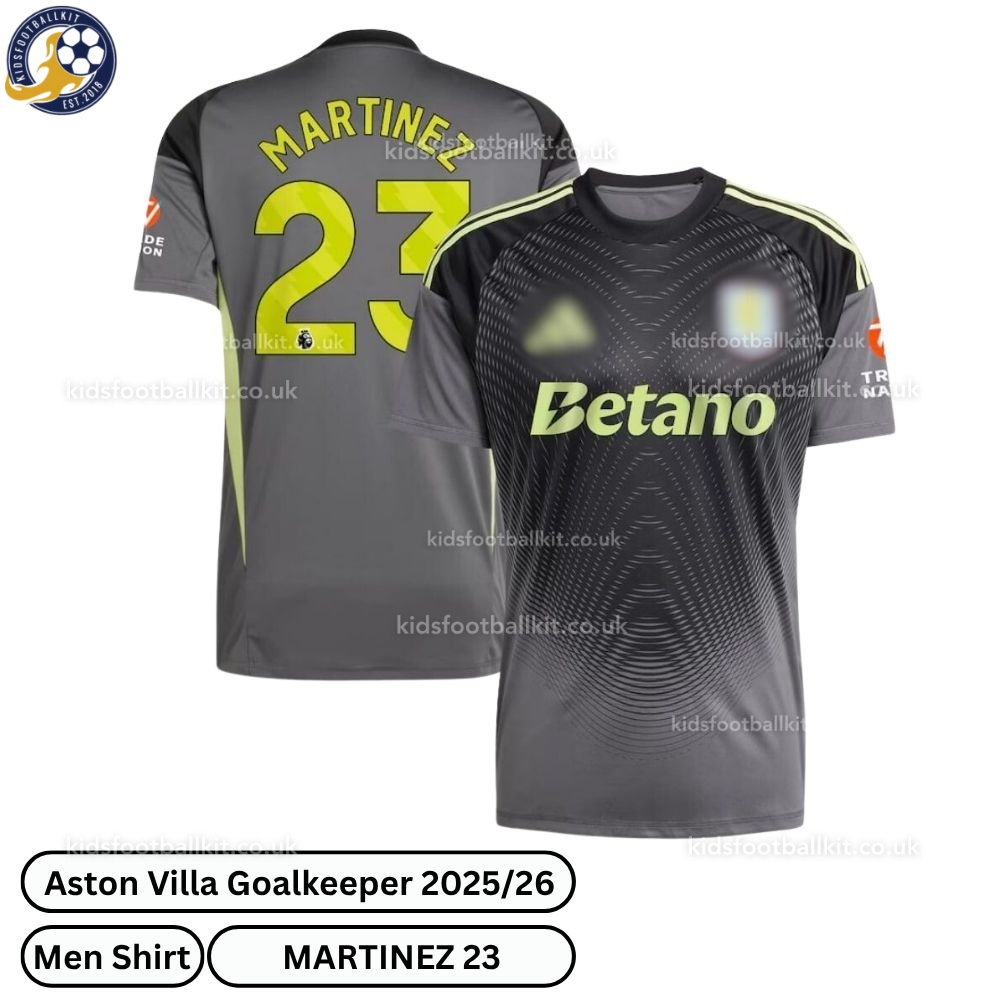 Aston Villa Goalkeeper Men Football Shirt 2025/26 MARTINEZ 23