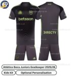 Atlético Boca Juniors Goalkeeper Kids Football Kit 2025_26 (No Socks) – Fan version-over view