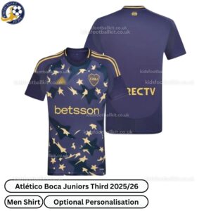 Atlético Boca Juniors Third Men Football Shirt 2025_26-over view
