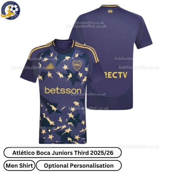 Atlético Boca Juniors Third Men Football Shirt 2025_26-over view