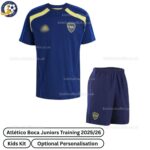 Atlético Boca Juniors Training Kids Football Kit 2025_26 (No Socks) – Blue -front view