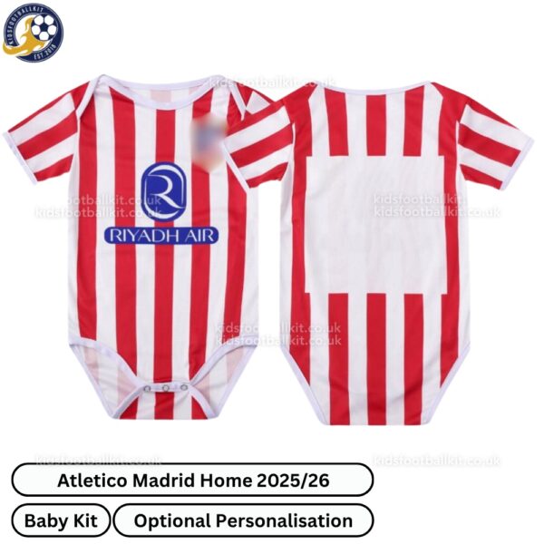 Atletico Madrid Home Baby Football Kit 2025_26 - over view WITH TAG