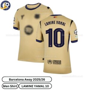 Barcelona Away Men Football Shirt 2025_26 – LAMINE YAMAL 10-over view