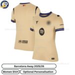 Barcelona Away Women Football Shirt 2025_26-over view