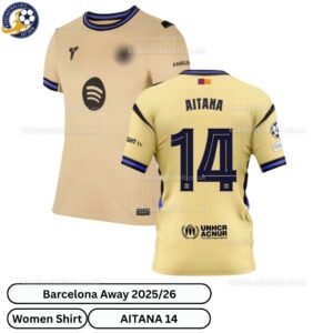 Barcelona Away Women Football Shirt 2025_26 – AITANA 14 - over view-over view
