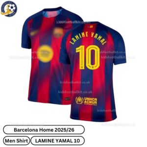 Barcelona Home Men Football Shirt 2025_26 – LAMINE YAMAL 10-over view