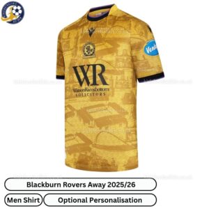Blackburn Rovers Away Men Football Shirt 2025_26-front view