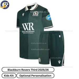 Blackburn Rovers Third Kids Football Kit 2025_26 -front view