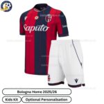 Bologna Home Kids Football Kit 2025_26 -front view