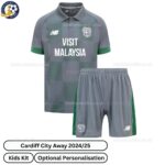 Cardiff City Away Kids Football Kit 2024_25-front view