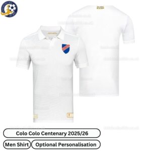 Colo Colo Centenary Men Football Shirt 2025_26-over view