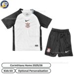 Corinthians Home Kids Football Kit 2025_26-front view