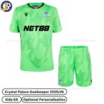 Crystal Palace Goalkeeper Kids Football Kit 2025_26 - front view