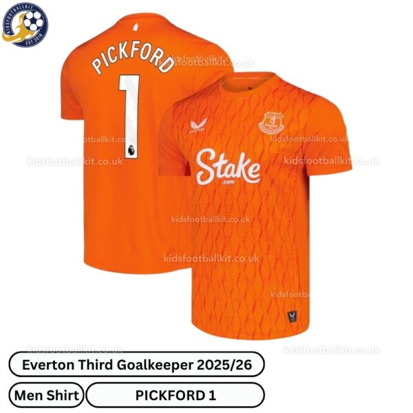 Everton Third Goalkeeper Men Football Shirt 2025_26 – PICKFORD 1 - over view