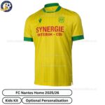 FC Nantes Home Men Football Shirt 2025_26-front view