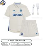 FC Porto Third Kids Football Kit 2025_26 -front view with socks