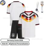 Germany Home Kids Football Kit 2026 -over view with socks