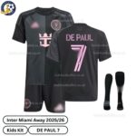 Inter Miami Away Football Kit 2025_26 – DE PAUL 7 -over view with socks