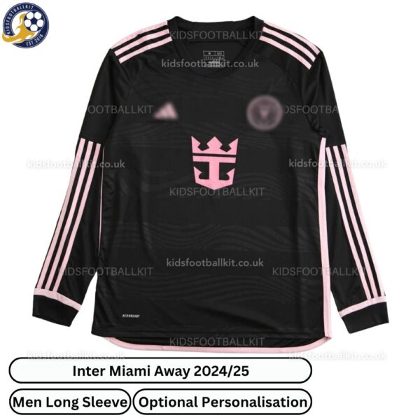 Inter Miami Away Men Football Shirt 2024_25 (Long Sleeve)-front view