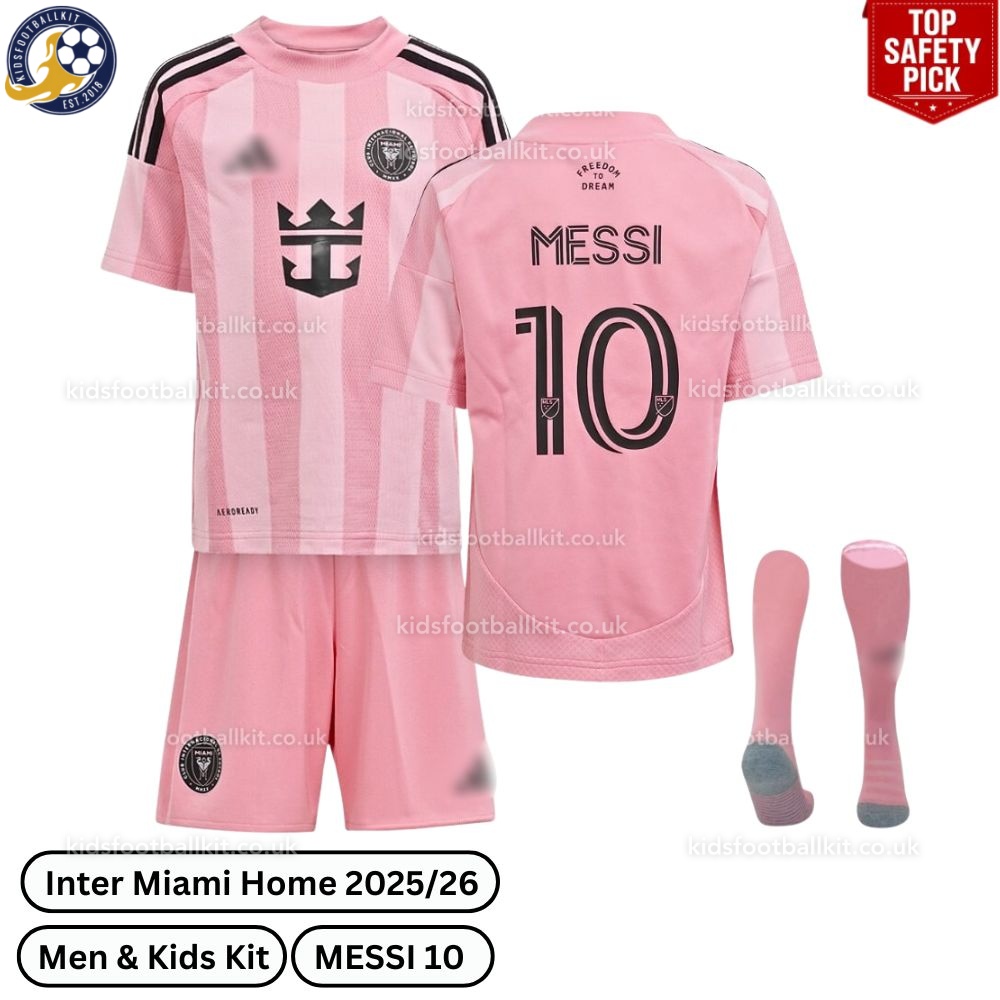 Inter Miami 25/26 Home Kids Football Kit MESSI 10