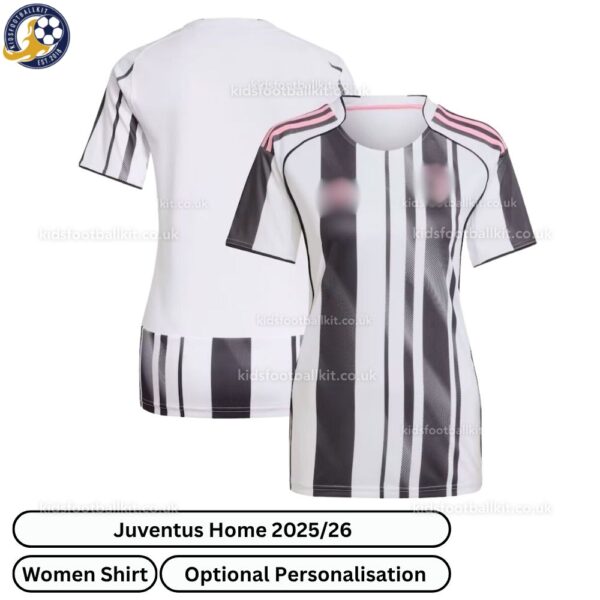 Juventus Home Women Football Shirt 2025_26-over view