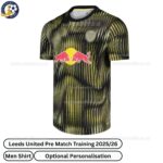Leeds United Pre Match Training Men Football Shirt 2025_26-front view