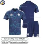 Leicester City Away Kids Football Kit 2025_26 - over view