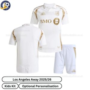 Los Angeles Away Kids Football Kit 2025_26 -over view