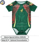 Mexico Special Edition Baby Football Kit 2025_26 – Green-front view