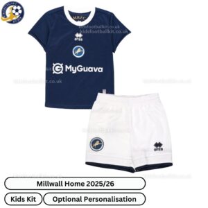 Millwall Home Kids Football Kit 2025_26 -front view